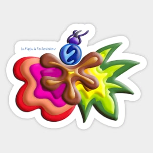 Explosión de Color de La Magia de un Sentimiento Sticker